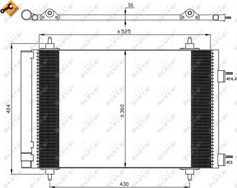 NRF 35611 - Condensator, climatizare aaoparts.ro