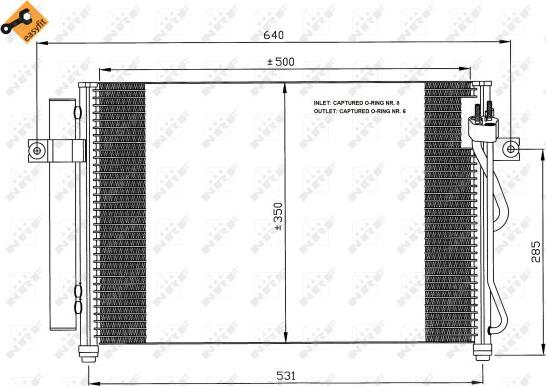 NRF  35630 - Condensator, climatizare aaoparts.ro