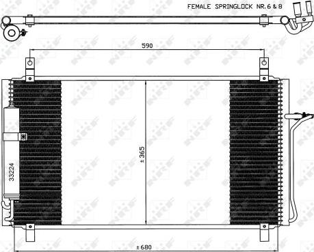 NRF 35624 - Condensator, climatizare aaoparts.ro