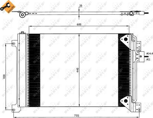 NRF 35625 - Condensator, climatizare aaoparts.ro