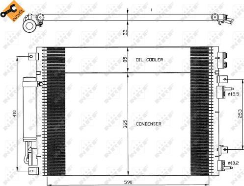 NRF 35626 - Condensator, climatizare aaoparts.ro