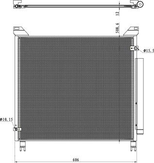 NRF 350499 - Condensator, climatizare aaoparts.ro