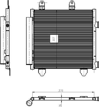 NRF 350445 - Condensator, climatizare aaoparts.ro