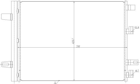 NRF 350465 - Condensator, climatizare aaoparts.ro