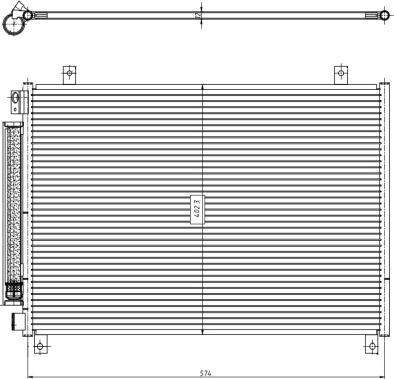 NRF 350461 - Condensator, climatizare aaoparts.ro