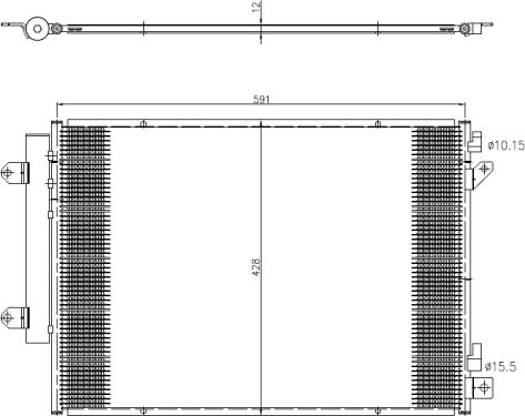 NRF 350472 - Condensator, climatizare aaoparts.ro