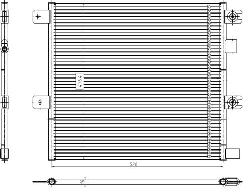 NRF 350504 - Condensator, climatizare aaoparts.ro