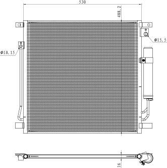 NRF 350502 - Condensator, climatizare aaoparts.ro