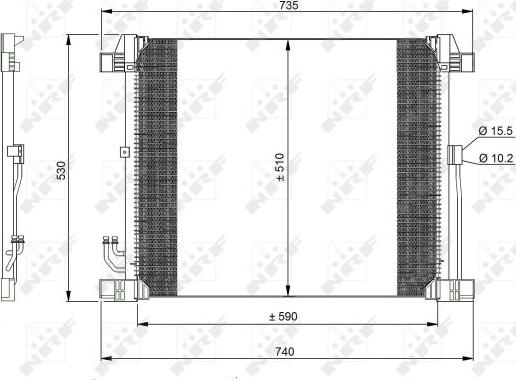 NRF 350099 - Condensator, climatizare aaoparts.ro