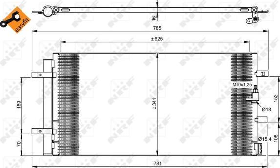 NRF 350046 - Condensator, climatizare aaoparts.ro