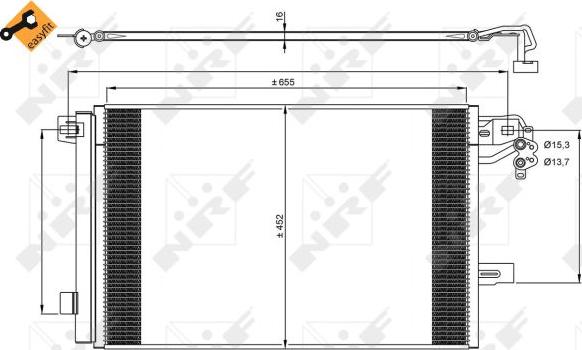 NRF 350064 - Condensator, climatizare aaoparts.ro