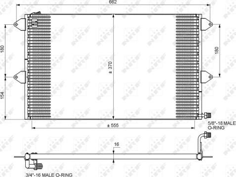 NRF 35034 - Condensator, climatizare aaoparts.ro