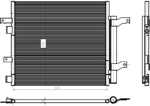 NRF 350388 - Condensator, climatizare aaoparts.ro