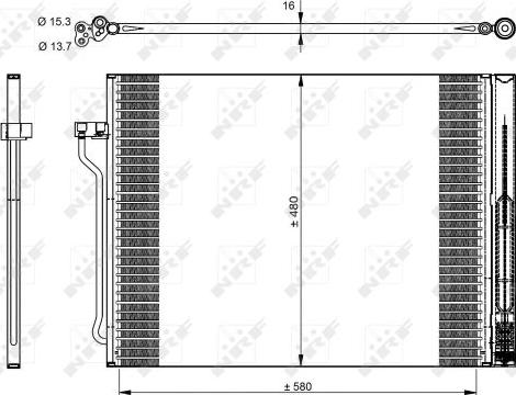 NRF 350325 - Condensator, climatizare aaoparts.ro