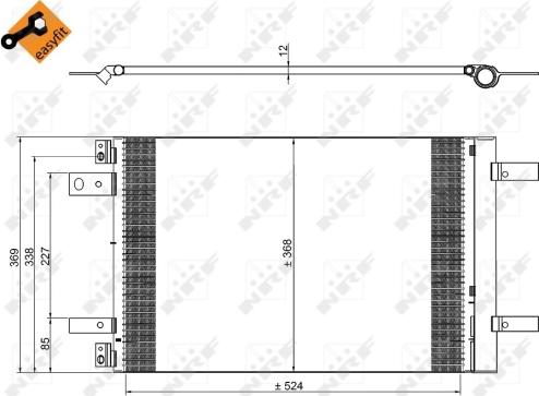 NRF 350323 - Condensator, climatizare aaoparts.ro