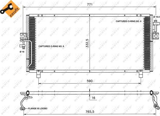 NRF 35195 - Condensator, climatizare aaoparts.ro