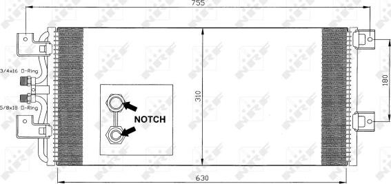 NRF 35140 - Condensator, climatizare aaoparts.ro