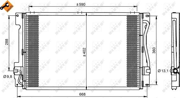 NRF 35151 - Condensator, climatizare aaoparts.ro