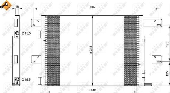 NRF 35896 - Condensator, climatizare aaoparts.ro