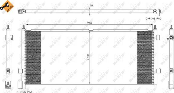 NRF 35891 - Condensator, climatizare aaoparts.ro