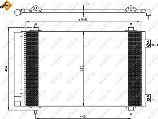 NRF 35844 - Condensator, climatizare aaoparts.ro