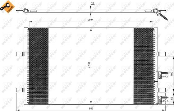 NRF 35846 - Condensator, climatizare aaoparts.ro