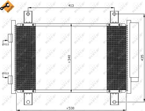 NRF 35840 - Condensator, climatizare aaoparts.ro