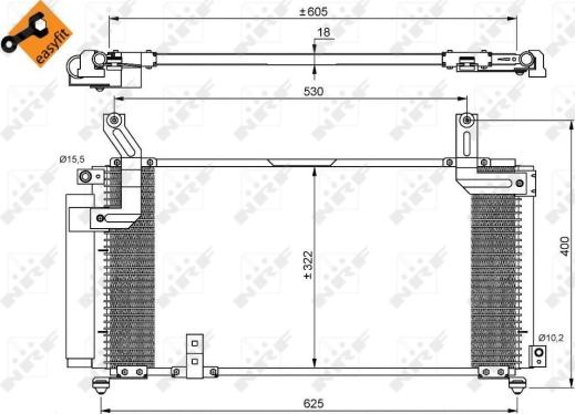 NRF 35847 - Condensator, climatizare aaoparts.ro