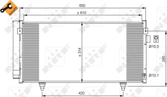 NRF 35855 - Condensator, climatizare aaoparts.ro