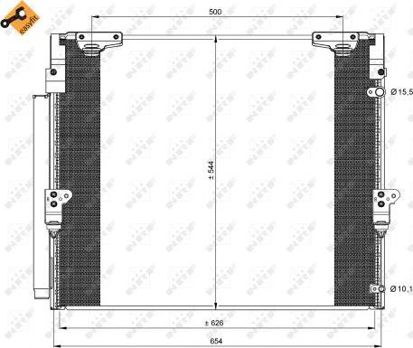 NRF 35862 - Condensator, climatizare aaoparts.ro