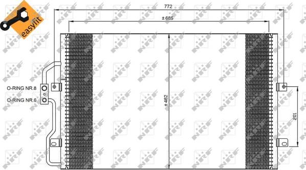 NRF 35802 - Condensator, climatizare aaoparts.ro