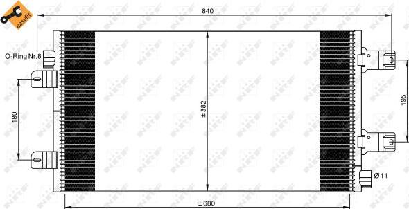 NRF 35880 - Condensator, climatizare aaoparts.ro