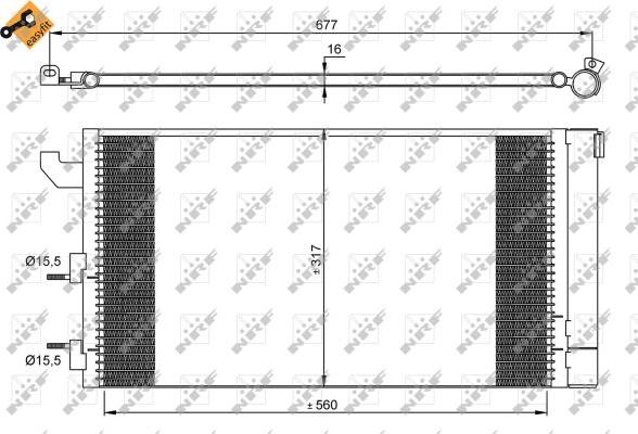 NRF 35883 - Condensator, climatizare aaoparts.ro