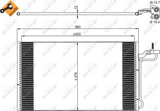 NRF 35882 - Condensator, climatizare aaoparts.ro