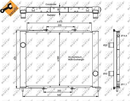 NRF 35887 - Condensator, climatizare aaoparts.ro