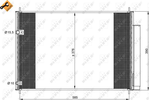 NRF 35839 - Condensator, climatizare aaoparts.ro