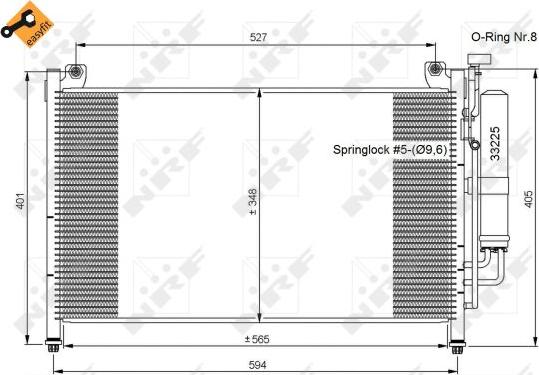 NRF 35870 - Condensator, climatizare aaoparts.ro