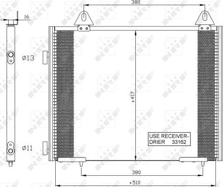 NRF 35351 - Condensator, climatizare aaoparts.ro