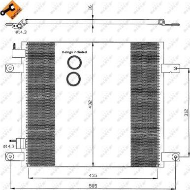 NRF 35364 - Condensator, climatizare aaoparts.ro