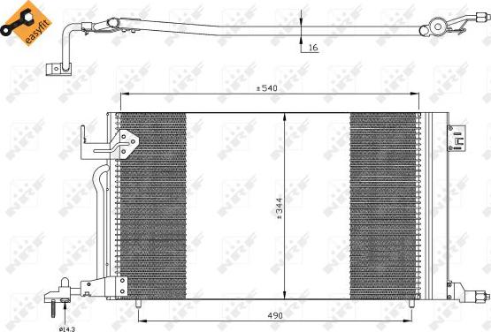 NRF 35304 - Condensator, climatizare aaoparts.ro