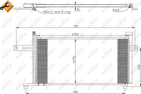 NRF 35315 - Condensator, climatizare aaoparts.ro