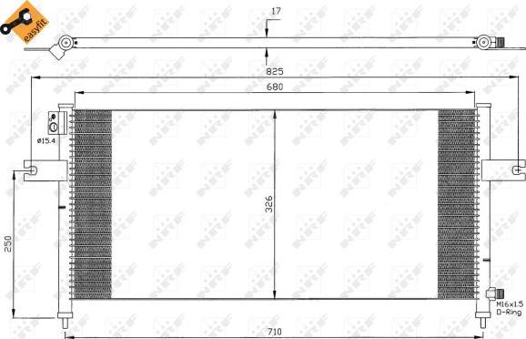 NRF 35380 - Condensator, climatizare aaoparts.ro