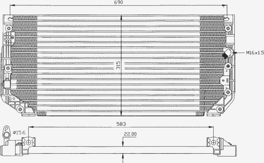 NRF 35387 - Condensator, climatizare aaoparts.ro