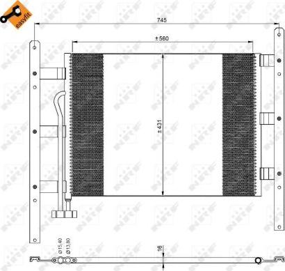 NRF 35329 - Condensator, climatizare aaoparts.ro