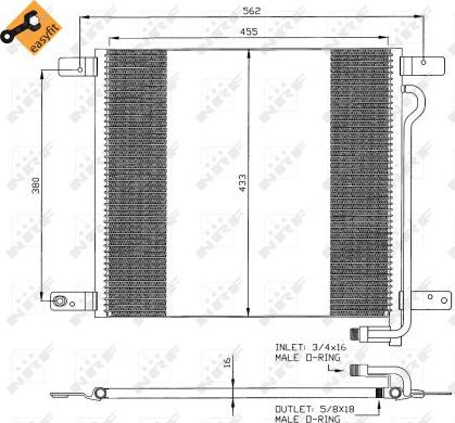 NRF 35325 - Condensator, climatizare aaoparts.ro