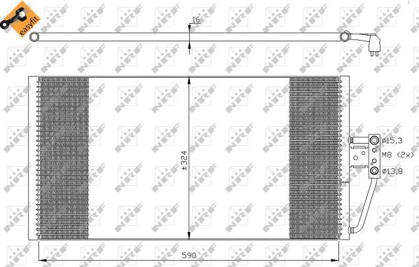 NRF 35295 - Condensator, climatizare aaoparts.ro