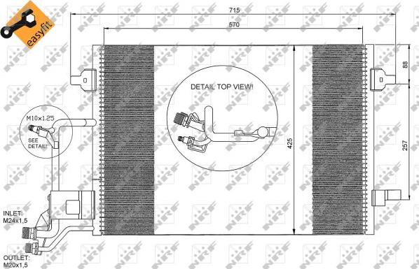 NRF 35291 - Condensator, climatizare aaoparts.ro