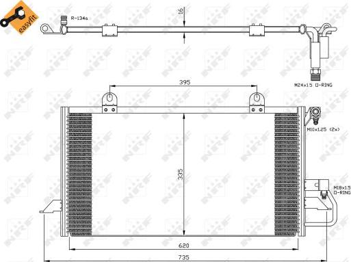 NRF 35248 - Condensator, climatizare aaoparts.ro