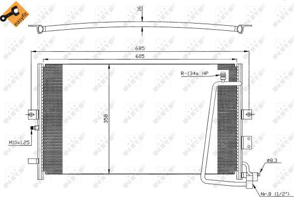 NRF 35269 - Condensator, climatizare aaoparts.ro