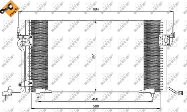 NRF 35260 - Condensator, climatizare aaoparts.ro